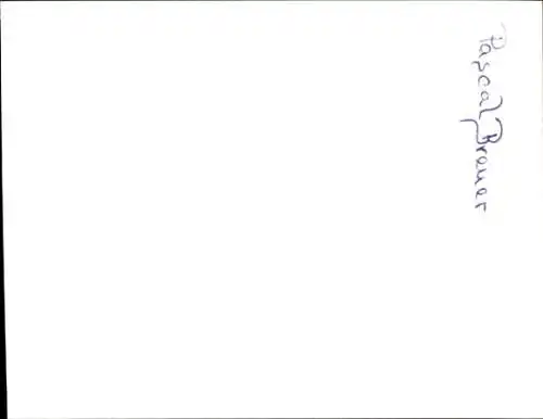 Ak Schauspieler Pascal Breuer, Portrait, Autogramm