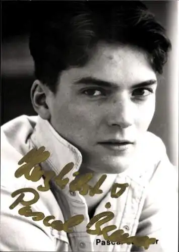 Ak Schauspieler Pascal Breuer, Portrait, Autogramm