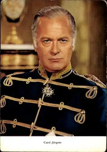 Ak Schauspieler Curd Jürgens, Portrait, Uniform