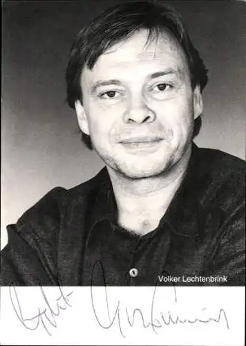 Ak Schauspieler Volker Lechtenbrink, Portrait, Autogramm, Sänger