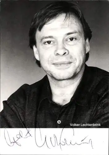 Ak Schauspieler Volker lechtenbrink, Portrait, Autogramm, Sänger