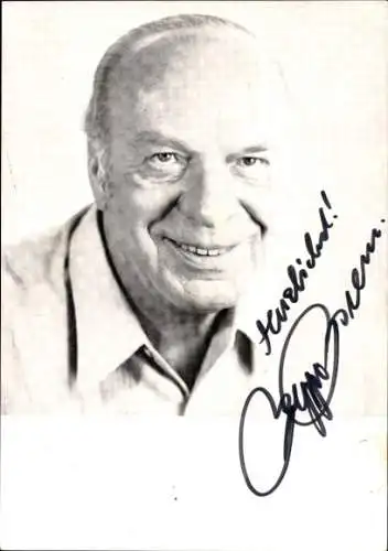 Ak Schauspieler Beppo Brem, Portrait, Autogramm