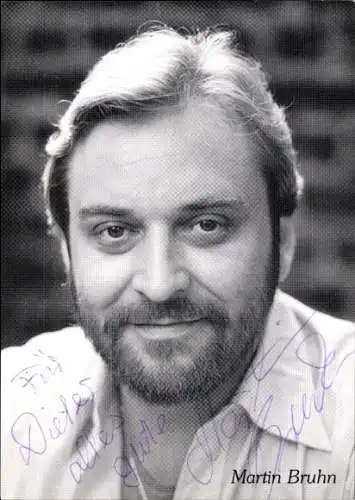 Ak Schauspieler Martin Bruhns, Portrait, Autogramm