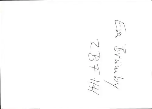 Ak Schauspielerin Eva Brumby, Portrait, Autogramm