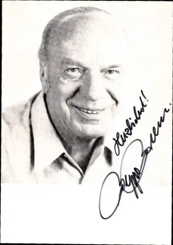 Ak Schauspieler Beppo Brem, Portrait, Autogramm
