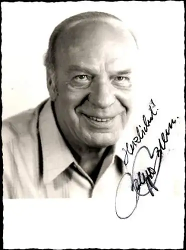 Ak Schauspieler Beppo Brem, Portrait, Autogramm