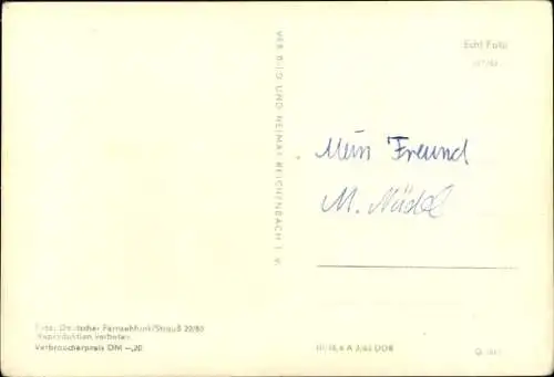 Ak Meister Nadelöhr und Meister Briefmarke, Pudel, DDR Deutscher Fernsehfunk