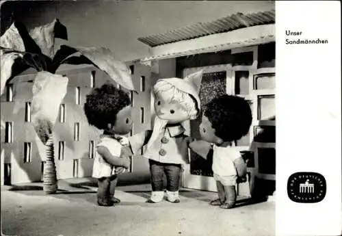 Ak Unser Sandmännchen, Sandmann, DDR Kinderfernsehen, Afrika, S 60/66