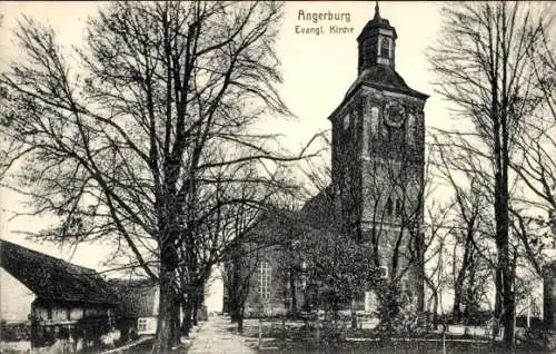 Ak Węgorzewo Angerburg Ostpreußen, Evangelische Kirche