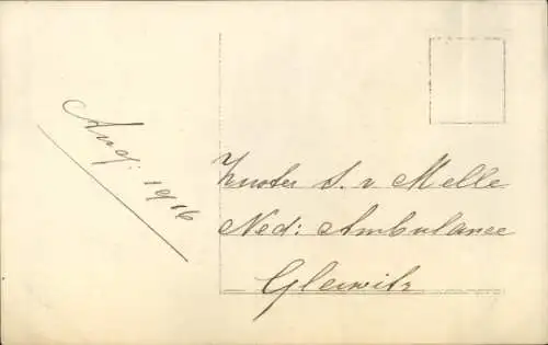 Foto Ak Gleiwitz Oberschlesien, Niederländisches Rotes Kreuz, Krankenschwester S. v. Melle, Buch