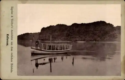 Kabinett Foto Malente in Ostholstein, Boot auf dem Kellersee