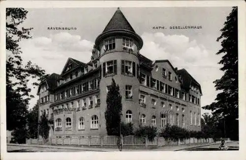 Ak Ravensburg in Württemberg Oberschwaben, Katholisches Gesellenhaus