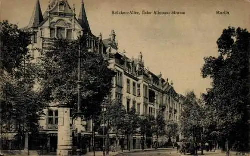 Ak Berlin Treptow, Brücken-Allee, Altonaer Straße