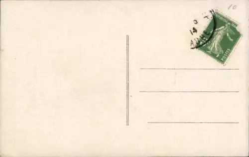 Ak Frau im Ruderboot, Porträt, Fische, Teich