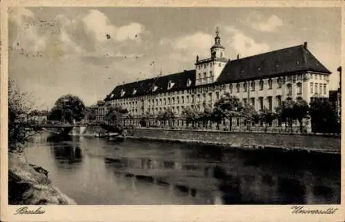 Ak Wrocław Breslau Schlesien, Universität