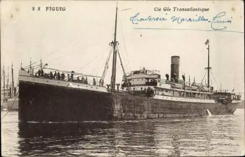 Ak Passagierschiff SS Figuig, CGT