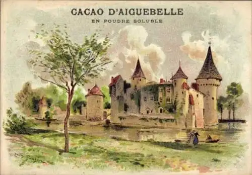 Künstler Litho Reklame, Cacao d'Aiguebelle, Peres Trappistes, Schloss