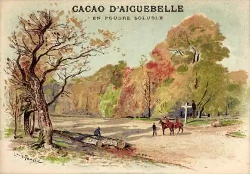 Künstler Litho Reklame, Cacao d'Aiguebelle, Peres Trappistes, Landschaft