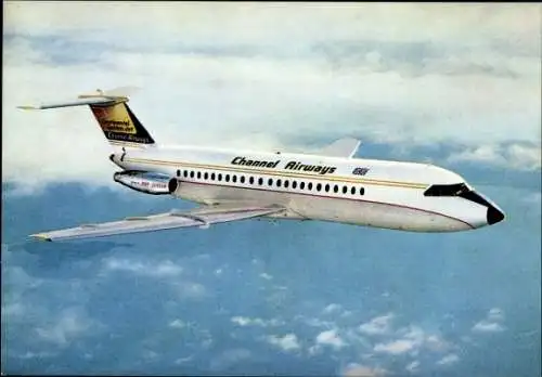 Ak Britisches Passagierflugzeug BAC 1-11, Channel Airways