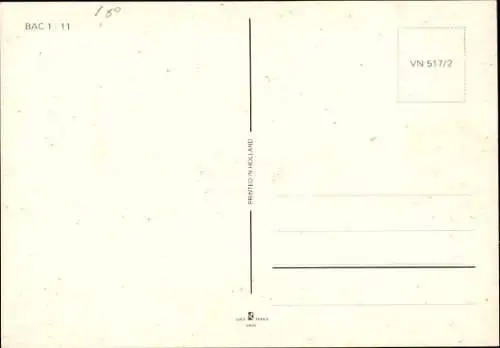 Ak Britisches Passagierflugzeug BAC 1-11, Channel Airways
