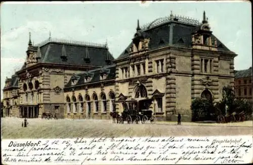 Ak Düsseldorf am Rhein, Hauptbahnhof