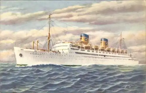 Künstler Ak Passagierschiff SS Atlantic, Home Lines