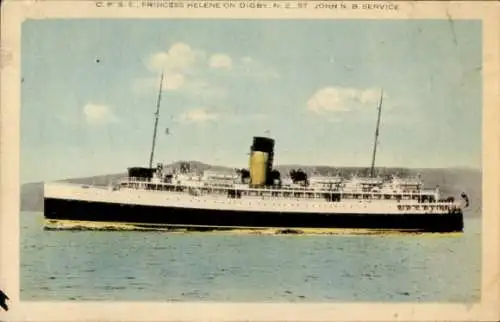 Ak Passagierschiff Princess Helene, CPS, Fährschiff Digby Nova Scotia - St. John New Brunswick