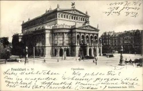 Ak Frankfurt am Main, Opernhaus