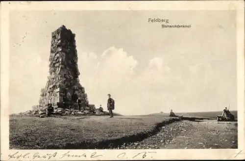 Ak Feldberg im Schwarzwald, Bismarckdenkmal