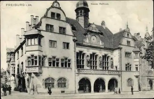 Ak Freiburg im Breisgau, Neues Rathaus