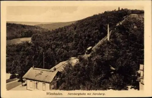 Ak Wiesbaden in Hessen, Neroberg, Nerobergbahn