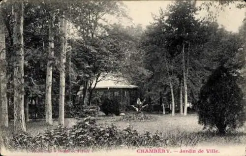 Ak Chambery Savoie, Jardin de Ville