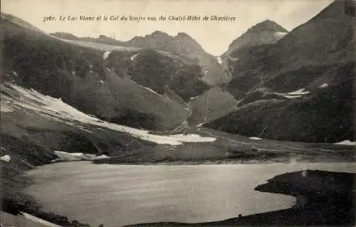 Ak Lac Blanc Savoie, Col du Soufre vus du Chalet-Hotel de Chavieres