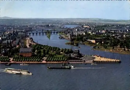 Ak Koblenz am Rhein, Deutsches Eck