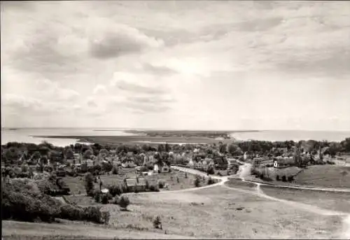 Ak Kloster Insel Hiddensee in der Ostsee, Inselblick