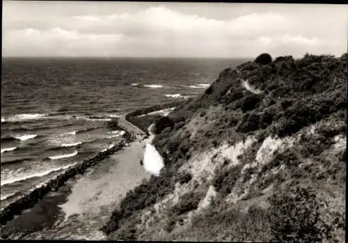 Ak Kloster Insel Hiddensee in der Ostsee, Blick zur Hucke