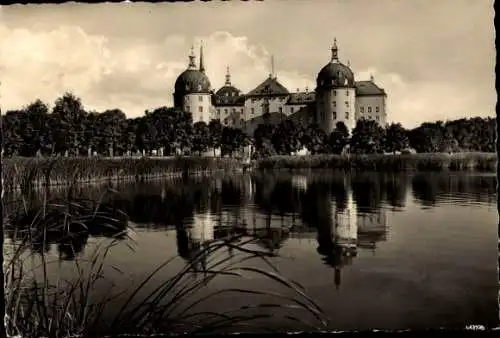 Ak Moritzburg in Sachsen, Jagdschloss, Sächsisches Barockmuseum, Gewässer