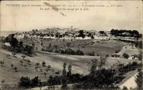 Ak Puymirol Lot-et-Garonne, Vue generale