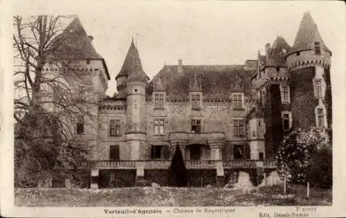 Ak Verteuil-d'Agenais Lot et Garonne, Chateau de Roquepiquet