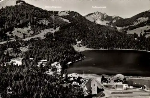 Ak Spitzingsee Schliersee in Oberbayern, gegen Stümpflinghaus und Bodenschneid