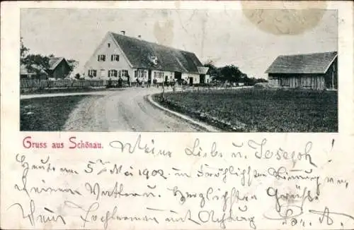 Ak Schönau, Dorfstraße