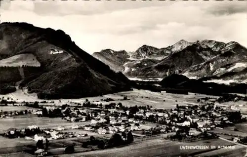 Ak Unterwössen in Oberbayern, Achental, Panorama