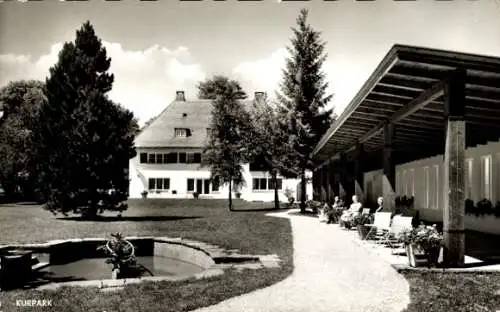 Ak Füssen im Allgäu, Hotel Garni Haus am Kurpark