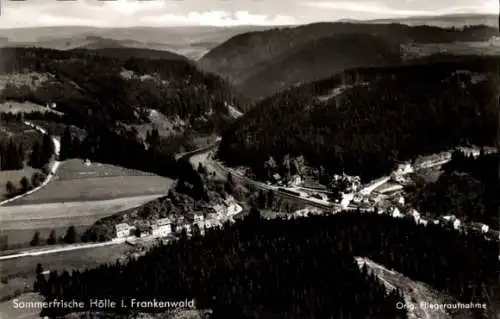 Ak Hölle Naila in Oberfranken, Fliegeraufnahme