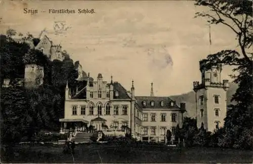 Ak Sayn Bendorf am Rhein, Fürstliches Schloss