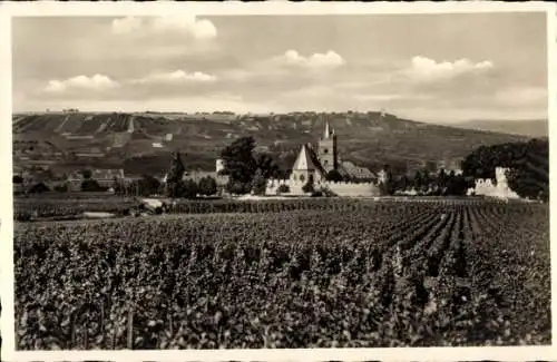 Ak Ober Ingelheim am Rhein, Blick von Osten