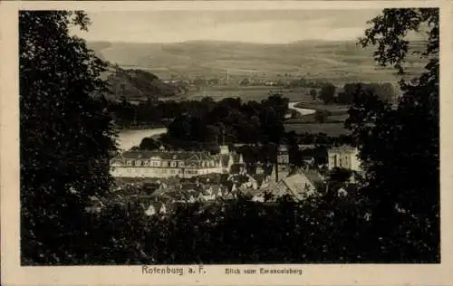 Ak Rotenburg an der Fulda, Blick vom Emanuelsberg