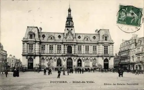 Ak Poitiers Vienne, Rathaus