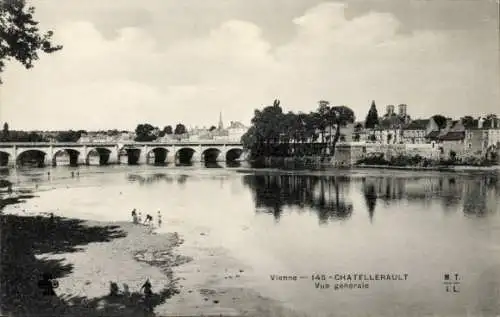 Ak Châtellerault Vienne, Gesamtansicht