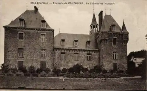 Ak Confolens Charente, Chateau de Villevert